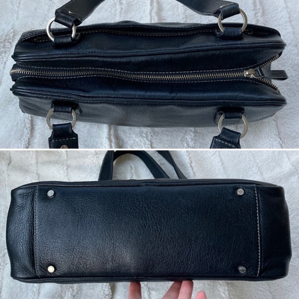 Kate Spade Vintage Large Baguette Bag Black Leather - Picture 10 of 16